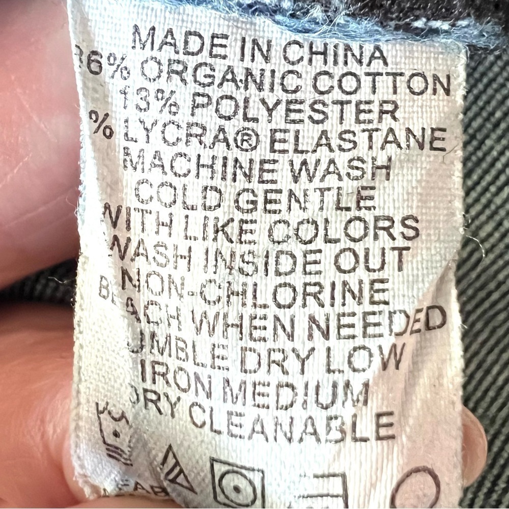 Prana Button Fly Dark Wash Mid Rise Straight Leg Ankle Stretch Jeans Women 4/27 - Picture 9 of 10